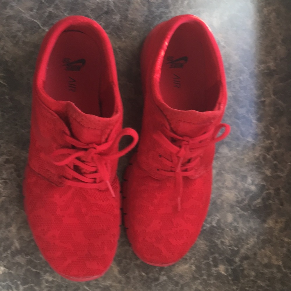 All red Nike